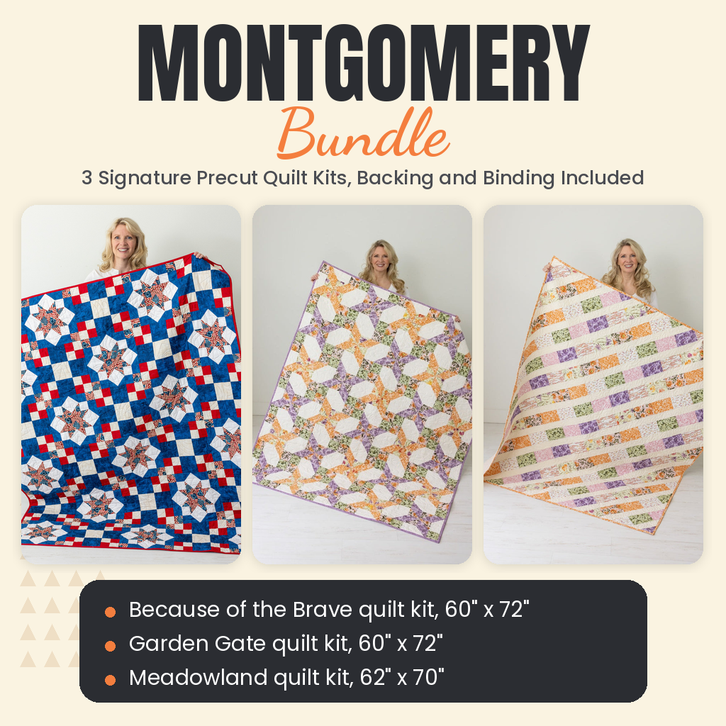 Montgomery Bundle - Because of the Brave, Garden Gate and Meadowland quilts - photo 1 of 19 - The Fabric Hut