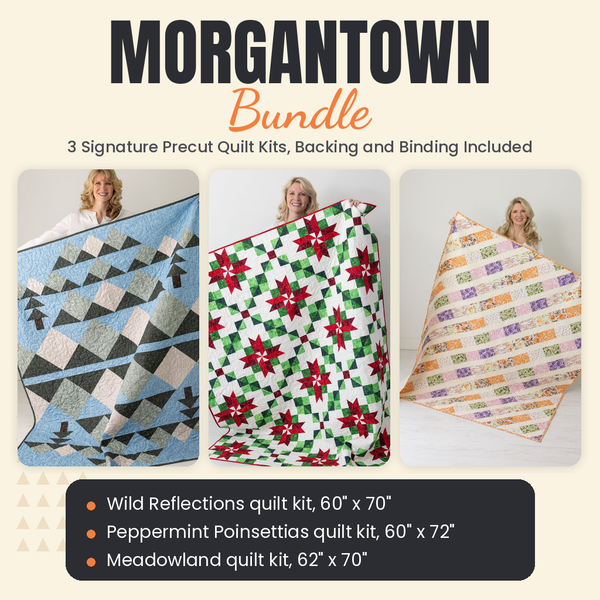Morgantown Bundle - Wild Reflections, Peppermint Poinsettias and Meadowland quilts - photo 1 of 19 - The Fabric Hut