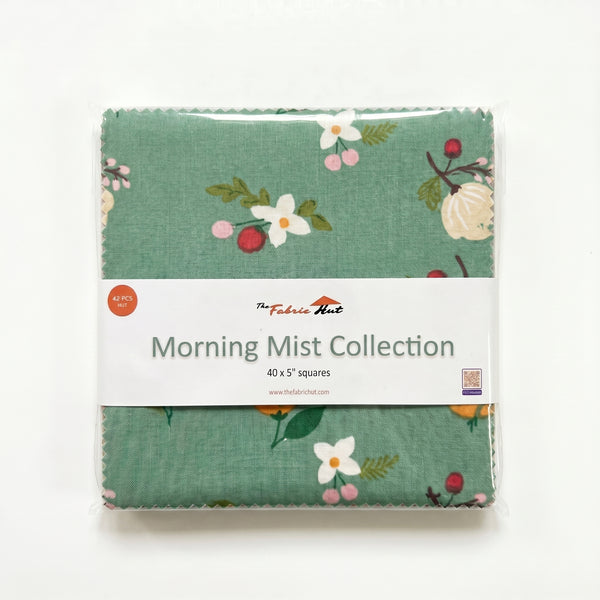 Charm-pack 40pcs - 5" Square Precuts - Morning Mist Collection