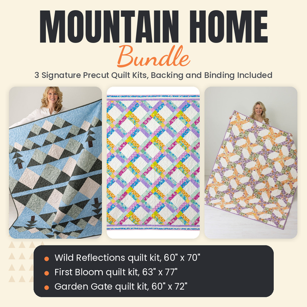 Mountain Home Bundle - Wild Reflections, First Bloom and Garden Gate quilts - photo 1 of 19 - The Fabric Hut