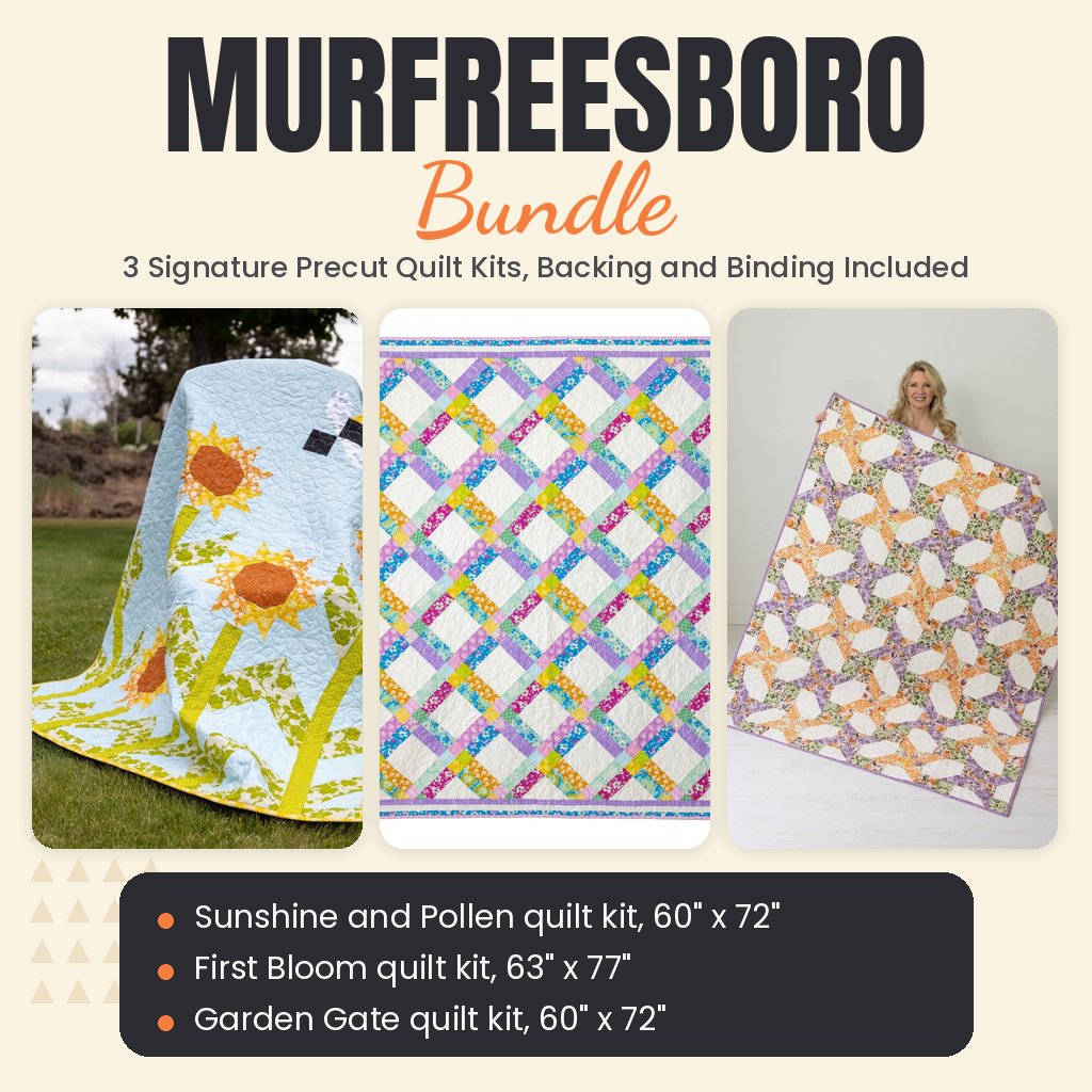 Murfreesboro Bundle - Sunshine and Pollen, First Bloom and Garden Gate quilts - photo 1 of 19 - The Fabric Hut