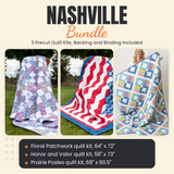 Nashville Bundle - Floral Patchwork, Honor and Valor and Prairie Posies quilts - photo 1 of 19 - The Fabric Hut