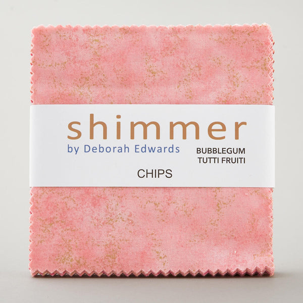 Charm Pack 42pcs - 5" Square Precuts - Bubble Gum & Tutti Frutti - Shimmer Metallic by Northcott - photo 3 of 4 - The Fabric Hut