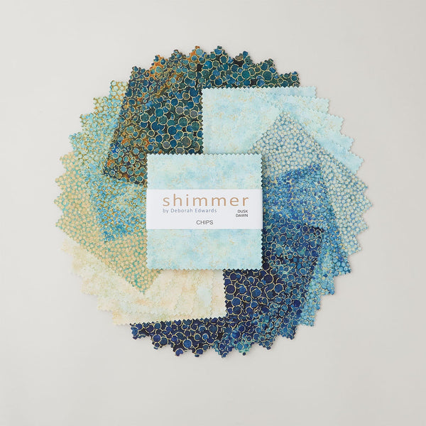 Charm Pack 42pcs - 5" Square Precuts - Dusk & Dawn - Shimmer Metallic by Northcott - The Fabric Hut