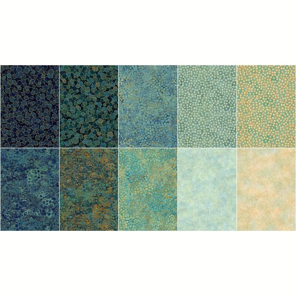 Charm Pack 42pcs - 5" Square Precuts - Dusk & Dawn - Shimmer Metallic by Northcott - photo 4 of 4 - The Fabric Hut