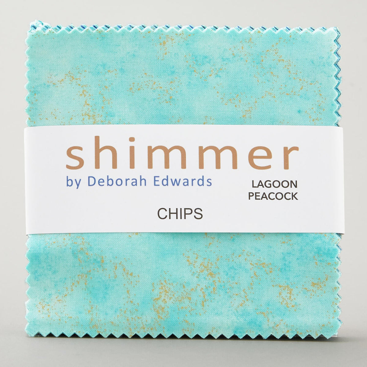 Charm Pack 42pcs - 5" Square Precuts - Lagoon & Peacock - Shimmer Metallic by Northcott - photo 3 of 4 - The Fabric Hut