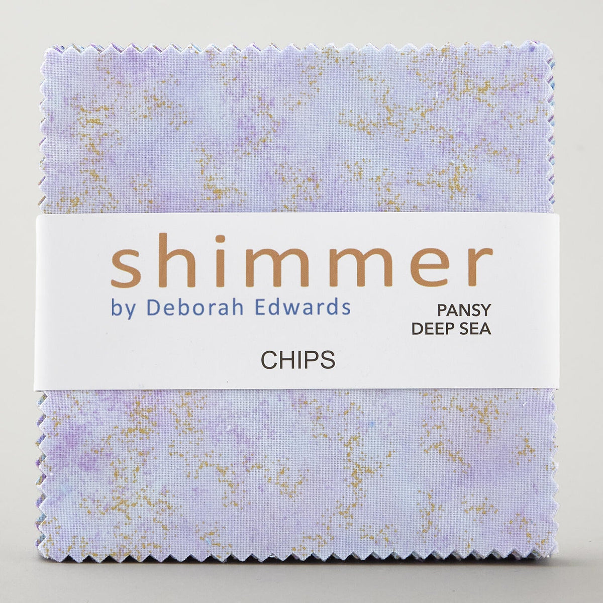 Charm Pack 42pcs - 5" Square Precuts - Pansy & Deep Sea - Shimmer Metallic by Northcott - photo 3 of 4 - The Fabric Hut