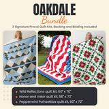 Oakdale Bundle - Wild Reflections, Honor and Valor and Peppermint Poinsettias quilts - photo 1 of 19 - The Fabric Hut