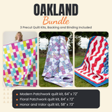 Oakland Bundle - Modern Patchwork, Floral Patchwork and Honor and Valor quilts - photo 1 of 19 - The Fabric Hut