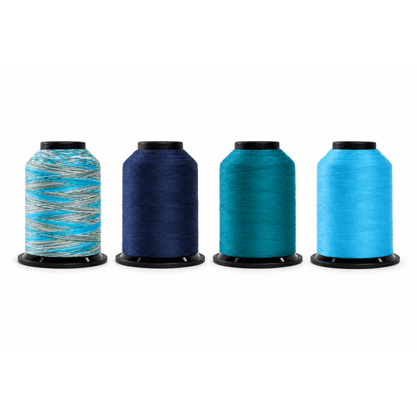 Finesse Classic Quilting Thread Bundle - Ocean - 4 x 1100 Yards - photo 2 of 2 - The Fabric Hut