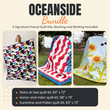 Oceanside Bundle - Stars at Sea, Honor and Valor and Sunshine and Pollen quilts - photo 1 of 19 - The Fabric Hut