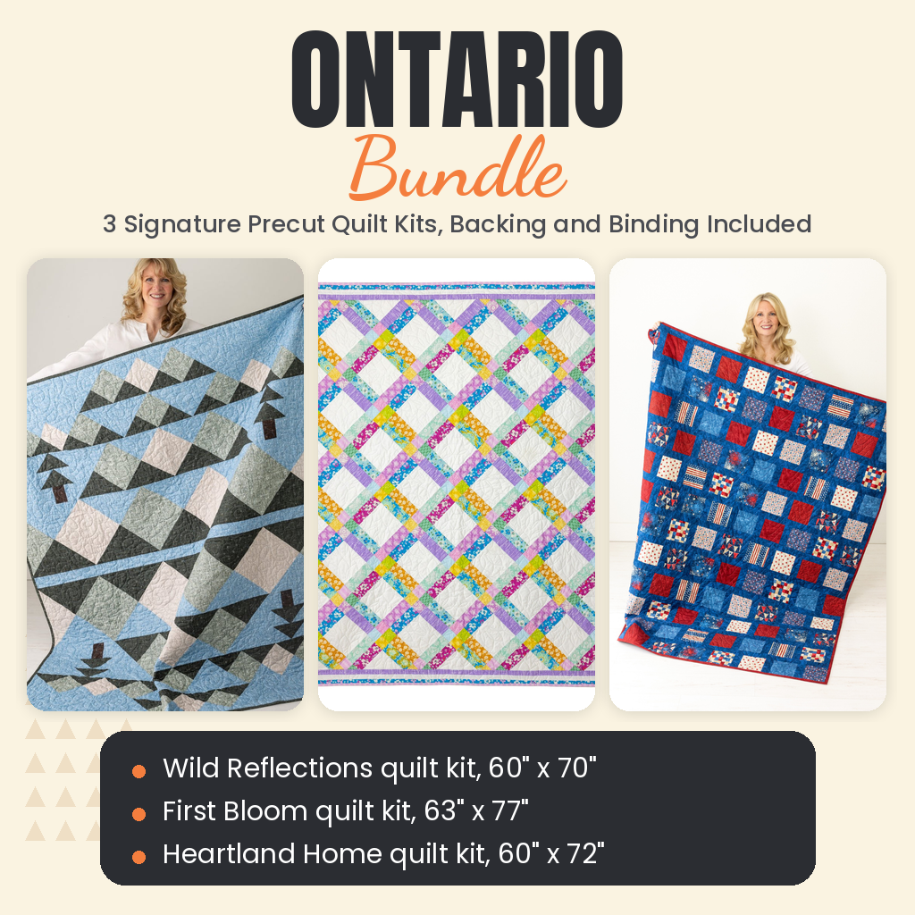 Ontario Bundle - Wild Reflections, First Bloom and Heartland Home quilts - photo 1 of 18 - The Fabric Hut