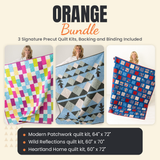 Orange Bundle - Modern Patchwork, Wild Reflections and Heartland Home quilts - photo 1 of 18 - The Fabric Hut