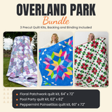 Overland Park Bundle - Floral Patchwork, Pool Party and Peppermint Poinsettias quilts - photo 1 of 19 - The Fabric Hut