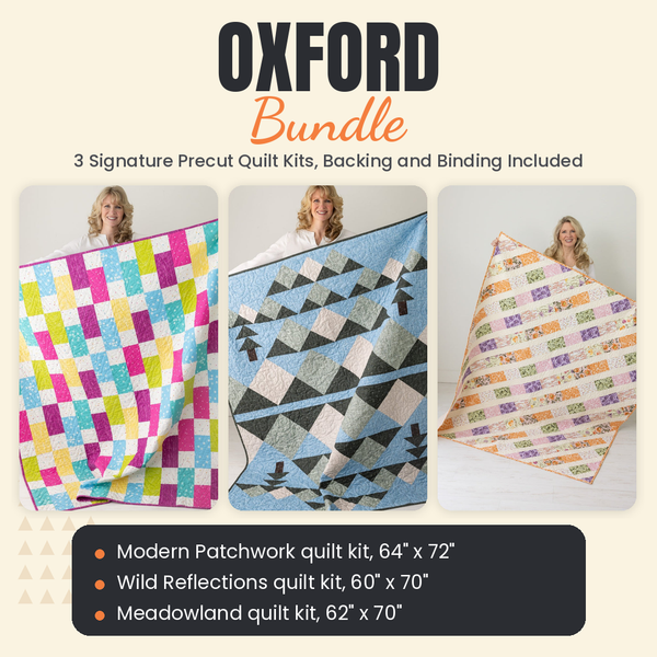 Oxford Bundle - Modern Patchwork, Wild Reflections and Meadowland quilts - photo 1 of 19 - The Fabric Hut
