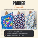 Parker Bundle - Pool Party, Because of the Brave and Prairie Posies quilts - photo 1 of 19 - The Fabric Hut