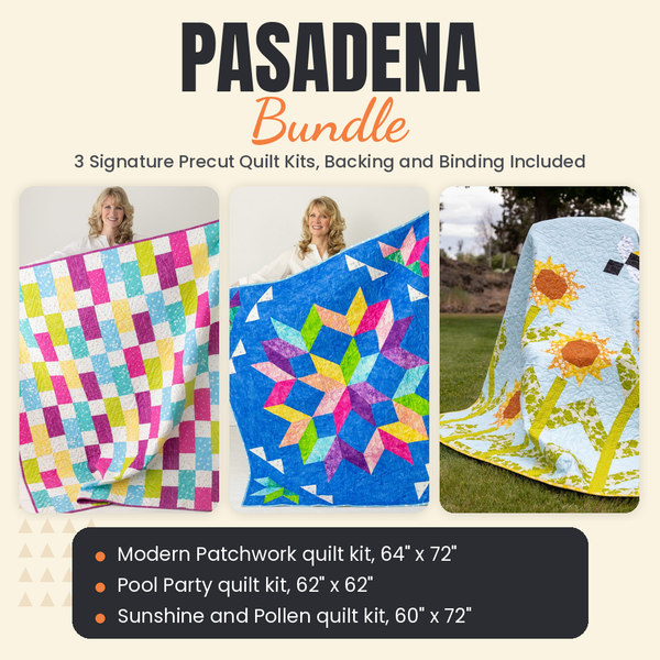 Pasadena Bundle - Modern Patchwork, Pool Party and Sunshine and Pollen quilts - photo 1 of 19 - The Fabric Hut