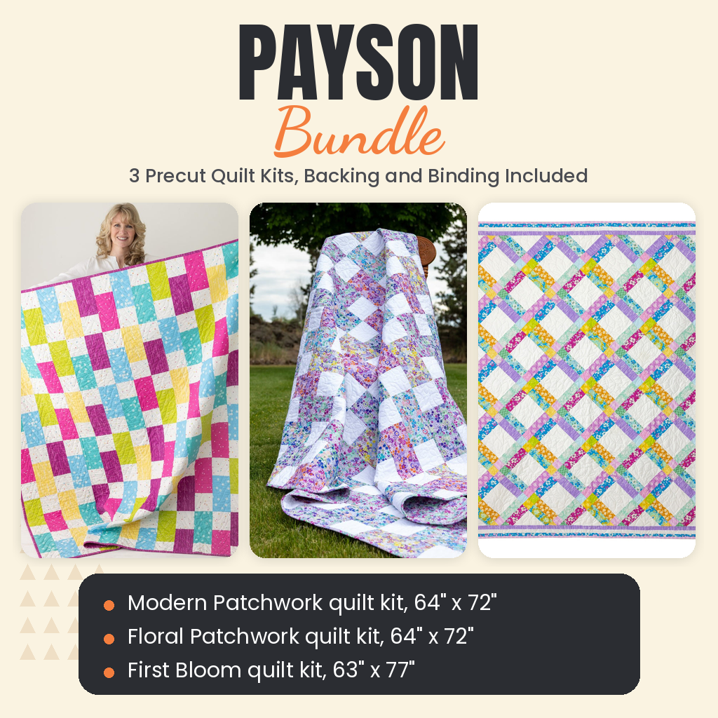 Payson Bundle - Modern Patchwork, Floral Patchwork and First Bloom quilts - photo 1 of 19 - The Fabric Hut