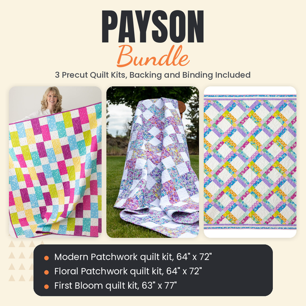 Payson Bundle - Modern Patchwork, Floral Patchwork and First Bloom quilts - photo 1 of 19 - The Fabric Hut