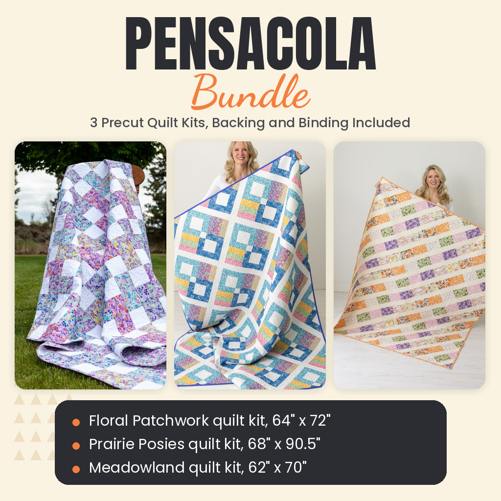 Pensacola Bundle - Floral Patchwork, Prairie Posies and Meadowland quilts - photo 1 of 19 - The Fabric Hut