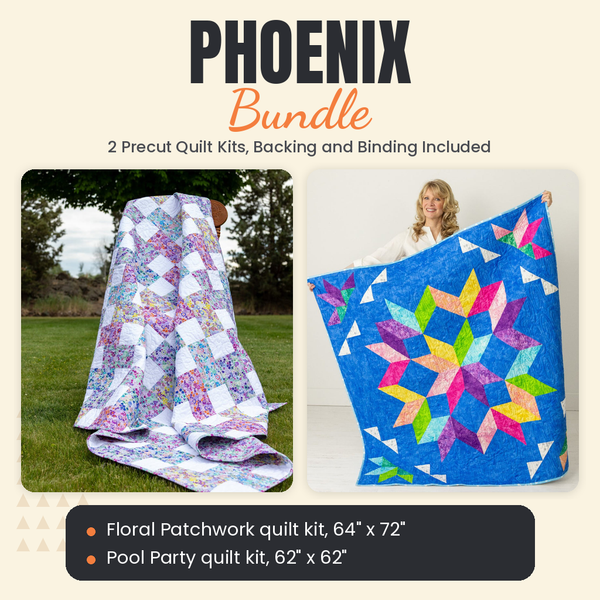 Phoenix Bundle - Floral Patchwork and Pool Party quilts - photo 1 of 13 - The Fabric Hut