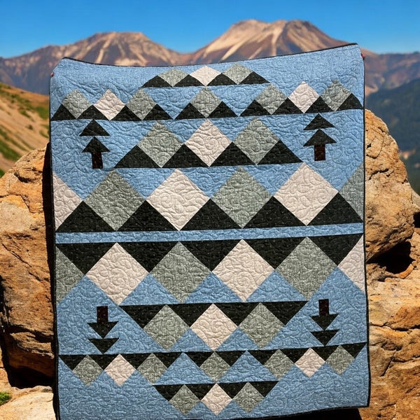 Wild Reflections Quilting Kit - Pre-Cut with Complete Backing & Binding - 60x70 inches Finished Size - Perfect for Advanced Beginners
