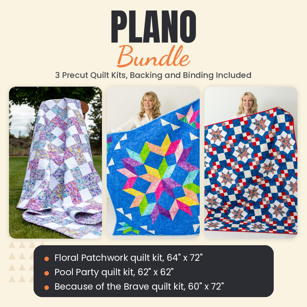 Plano Bundle - Floral Patchwork, Pool Party and Because of the Brave quilts - photo 1 of 19 - The Fabric Hut
