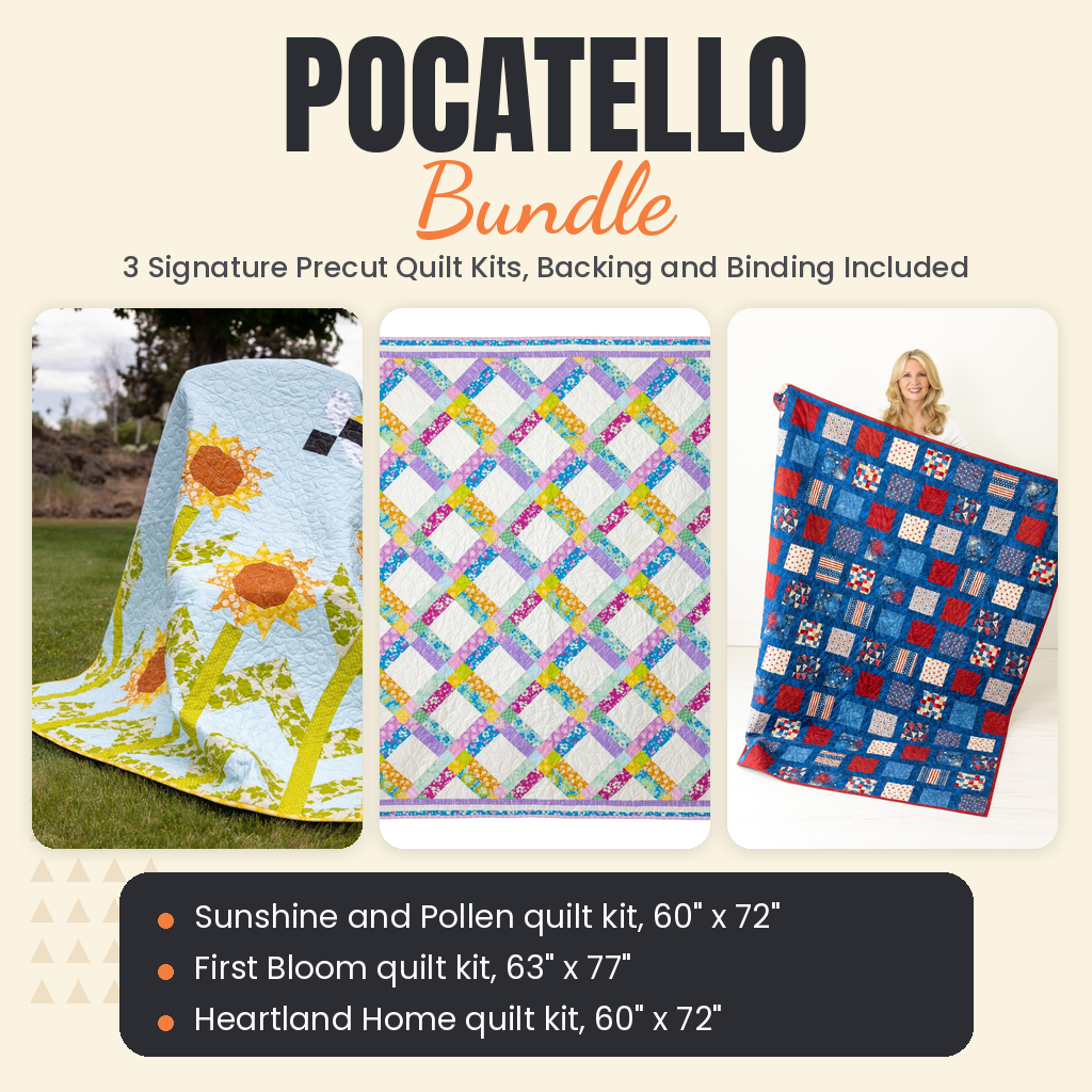 Pocatello Bundle - Sunshine and Pollen, First Bloom and Heartland Home quilts - photo 1 of 18 - The Fabric Hut