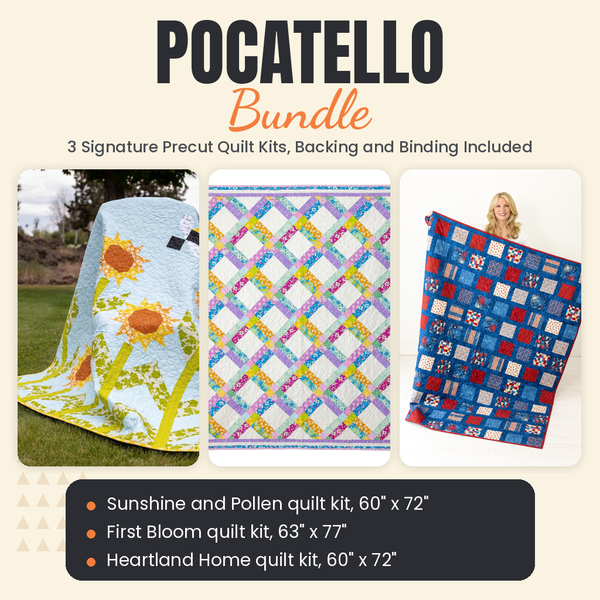Pocatello Bundle - Sunshine and Pollen, First Bloom and Heartland Home quilts - photo 1 of 18 - The Fabric Hut