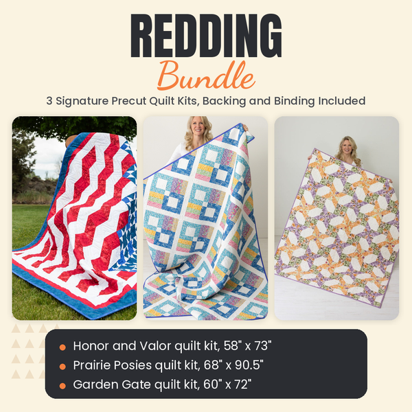 Redding Bundle - Honor and Valor, Prairie Posies and Garden Gate quilts - photo 1 of 19 - The Fabric Hut