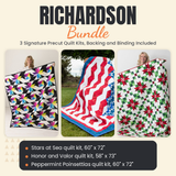Richardson Bundle - Stars at Sea, Honor and Valor and Peppermint Poinsettias quilts - photo 1 of 19 - The Fabric Hut