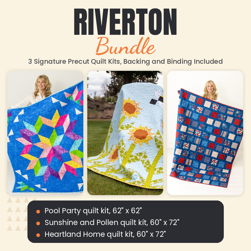 Riverton Bundle - Pool Party, Sunshine and Pollen and Heartland Home quilts - photo 1 of 18 - The Fabric Hut