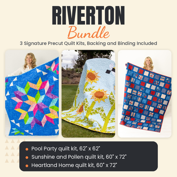 Riverton Bundle - Pool Party, Sunshine and Pollen and Heartland Home quilts - photo 1 of 18 - The Fabric Hut