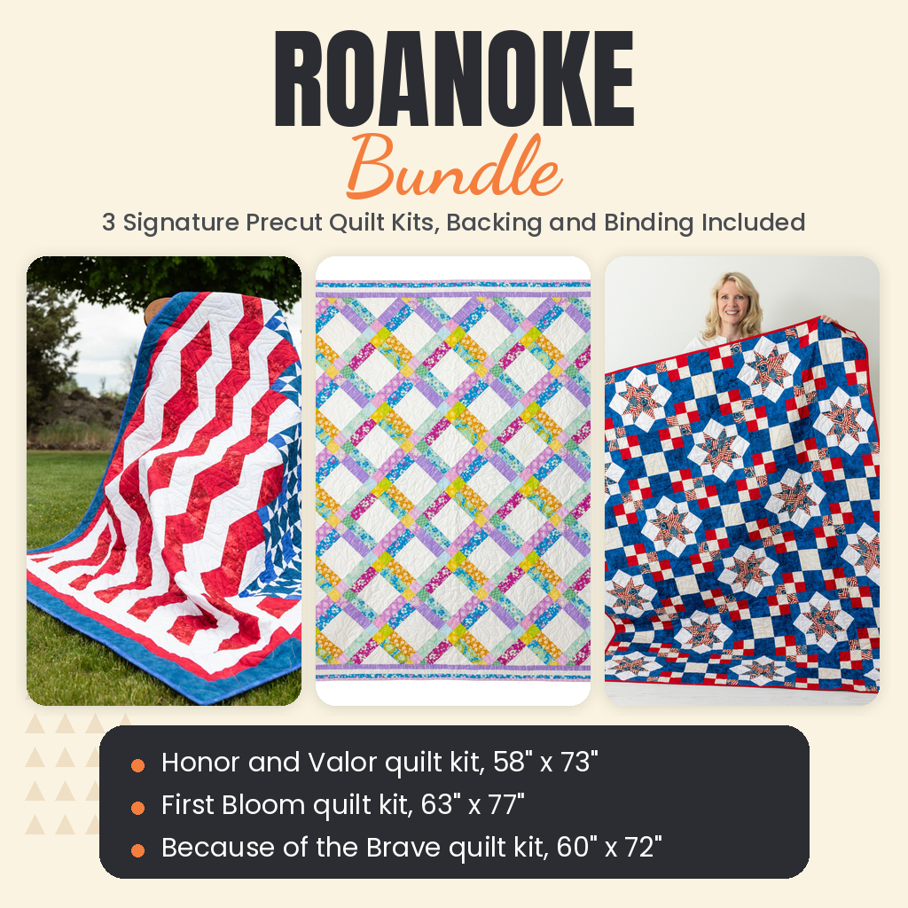 Roanoke Bundle - Honor and Valor, First Bloom and Because of the Brave quilts - photo 1 of 19 - The Fabric Hut