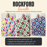 Rockford Bundle - Modern Patchwork, Peppermint Poinsettias and Because of the Brave quilts - photo 1 of 19 - The Fabric Hut