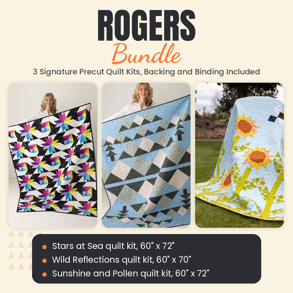 Rogers Bundle - Stars at Sea, Wild Reflections and Sunshine and Pollen quilts - photo 1 of 19 - The Fabric Hut