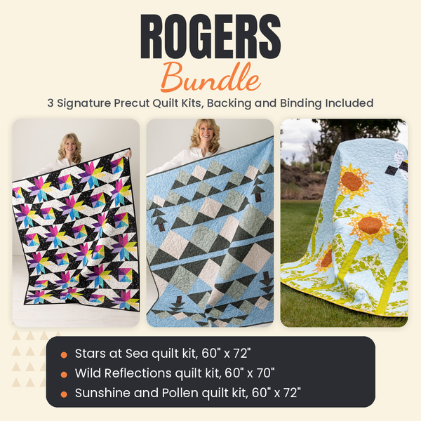 Rogers Bundle - Stars at Sea, Wild Reflections and Sunshine and Pollen quilts - photo 1 of 19 - The Fabric Hut