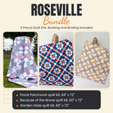 Roseville Bundle - Floral Patchwork, Because of the Brave and Garden Gate quilts - photo 1 of 19 - The Fabric Hut