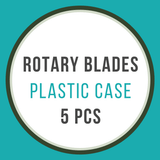 Rotary Cutter Blades 45mm Titanium 5 Pack + Blade Storage Cases Bundle - 5 empty plastic cases for 45mm blades - The Fabric Hut
