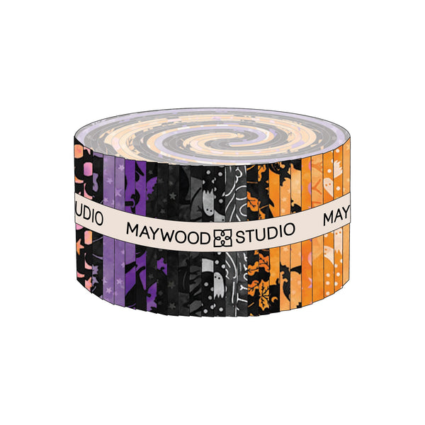 Spooky Hallow Strip Roll  2.5" x 44" Strips (40pc)