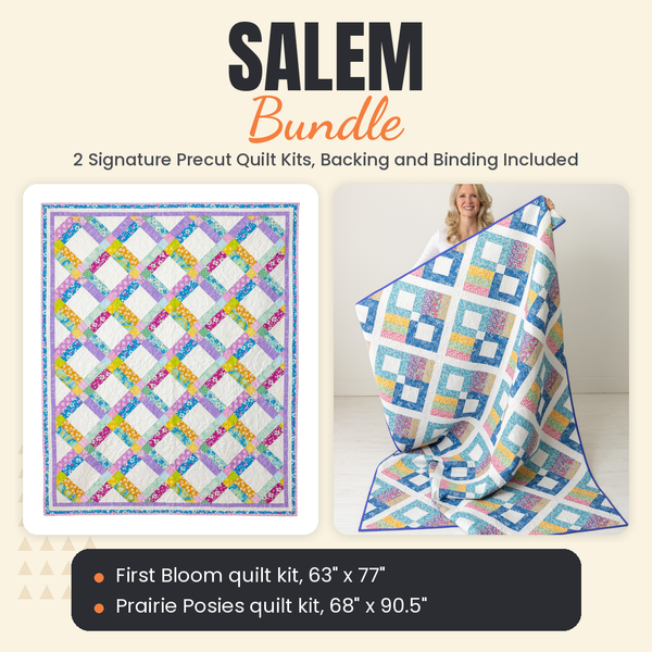 Salem Bundle - First Bloom and Prairie Posies quilts - photo 1 of 13 - The Fabric Hut
