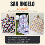 San Angelo Bundle - Stars at Sea, Floral Patchwork and Garden Gate quilts - photo 1 of 19 - The Fabric Hut