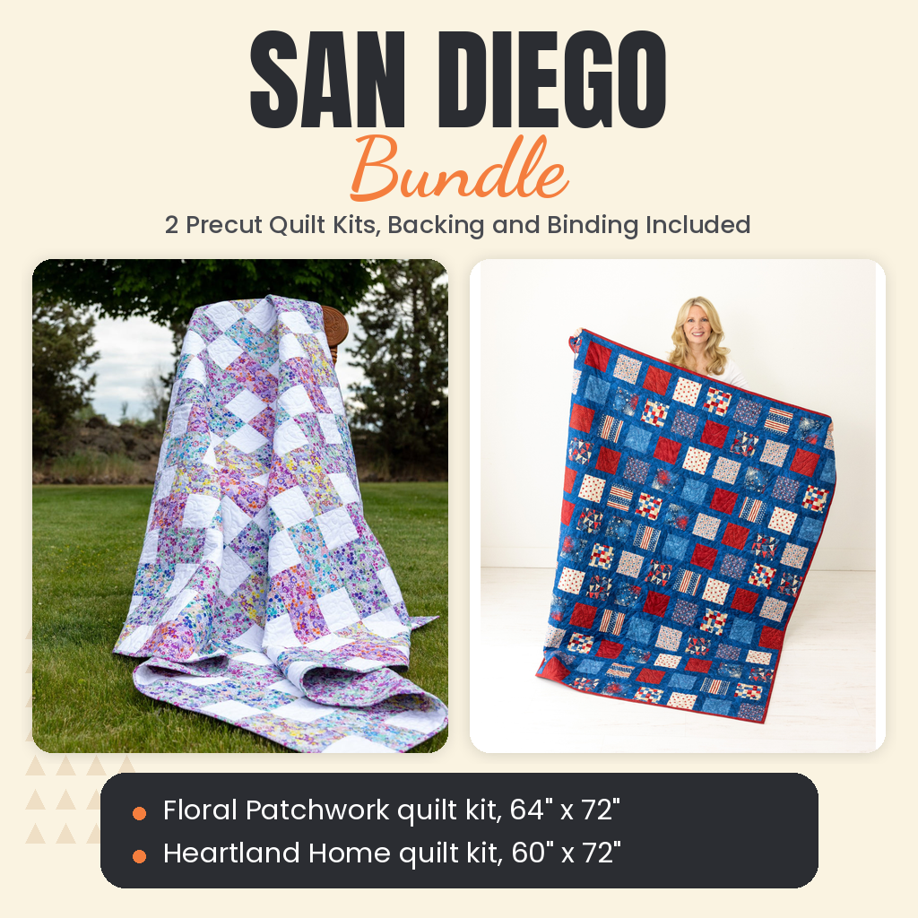 San Diego Bundle - Floral Patchwork and Heartland Home quilts - photo 1 of 12 - The Fabric Hut