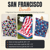 San Francisco Bundle - Stars at Sea, Honor and Valor and Heartland Home quilts - photo 1 of 18 - The Fabric Hut