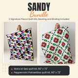 Sandy Bundle - Stars at Sea and Peppermint Poinsettias quilts - photo 1 of 13 - The Fabric Hut