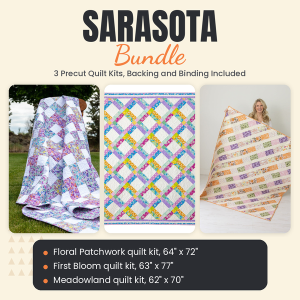 Sarasota Bundle - Floral Patchwork, First Bloom and Meadowland quilts - photo 1 of 19 - The Fabric Hut