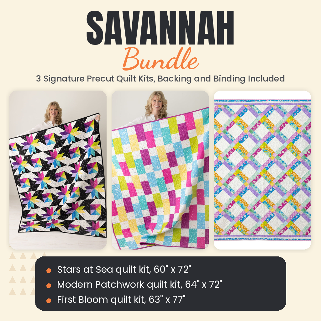Savannah Bundle - Stars at Sea, Modern Patchwork and First Bloom quilts - photo 1 of 19 - The Fabric Hut