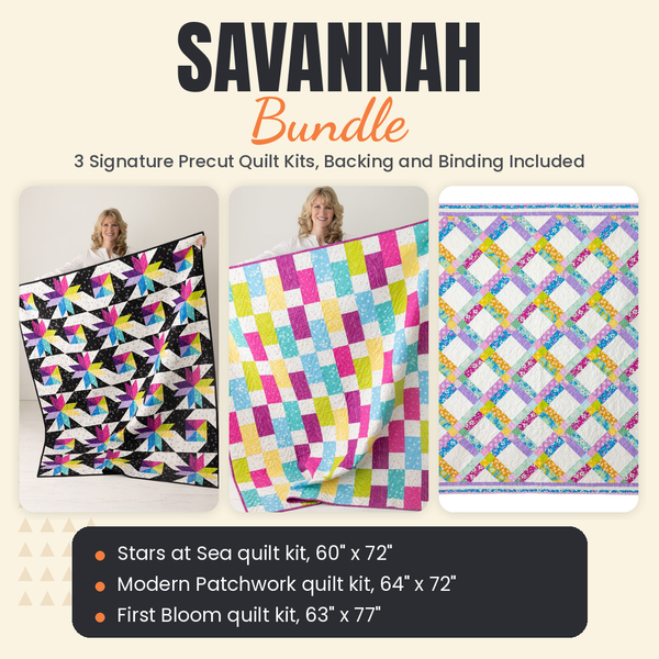 Savannah Bundle - Stars at Sea, Modern Patchwork and First Bloom quilts - photo 1 of 19 - The Fabric Hut