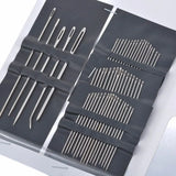 45mm Titanium Rotary Blades, 10 Pack + Big Eye Hand Sewing Needles, 55 Piece Set + 45mm Blade Storage Cases, 5 Pack Bundle - 55-Piece Set of Stainless Steel Big Eye Hand Sewing Needles in Various Sizes for Needlework, Sewing, and Embroidery - photo 3 of 4 - The Fabric Hut
