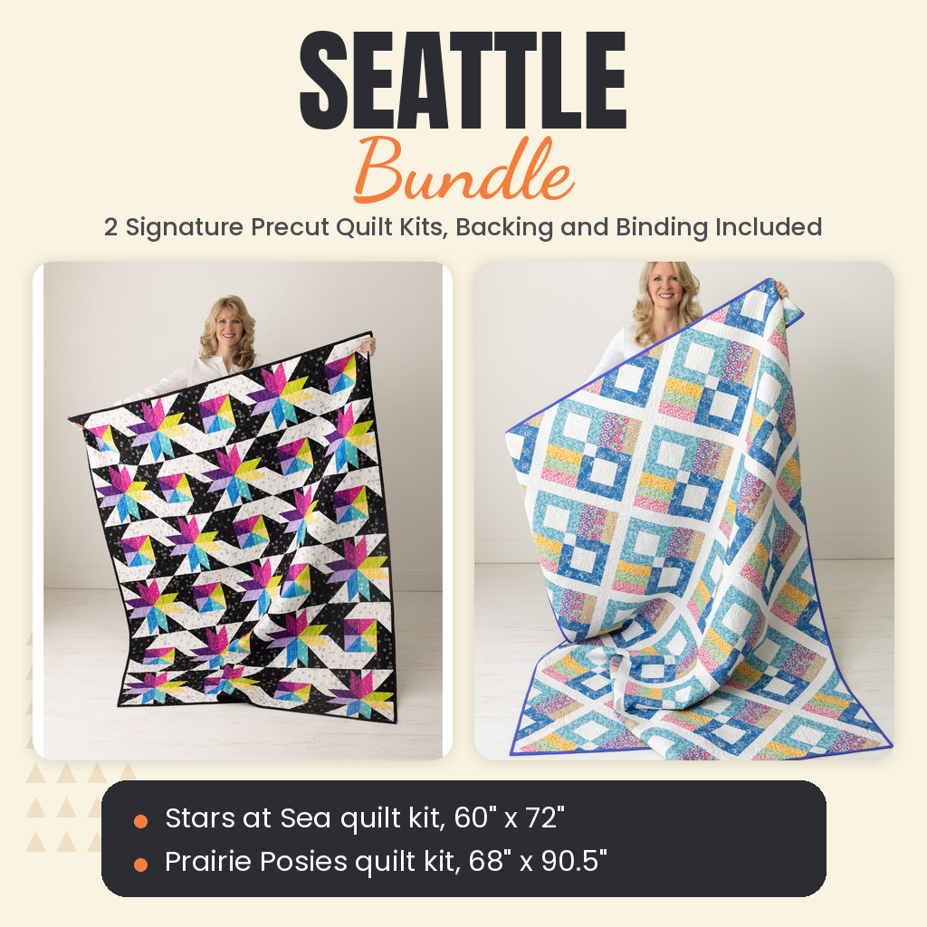Seattle Bundle - Stars at Sea and Prairie Posies quilts - photo 1 of 13 - The Fabric Hut